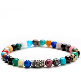 1 - Gerba Rainbow 252 man bracelet Stone Classic collection