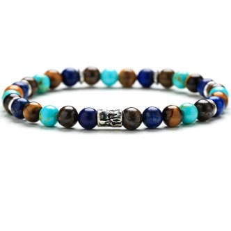 1 - Bracciale Gerba Rock Colored 275 uomo collezione Stone