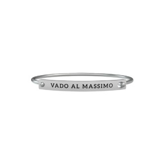 1 - Kidult man bracelet 731482L" "I go to the top" "316L steel Vasco Rossi collection Free Tim