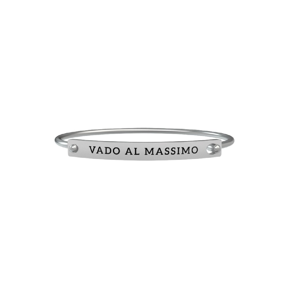 1 - Bracciale Kidult uomo 731482L "Vado al massimo" acciaio 316L Vasco Rossi collection Free Time