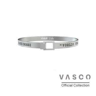 1 - Bracciale Kidult uomo 731478L "Vita spericolata" acciaio 316L Vasco Rossi collection Free Time