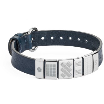 1 - Brosway bracelet BNG11 leather and 316L steel Enigma collection