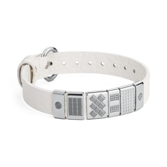 1 - Bracciale Brosway BNG13 pelle ed acciaio 316L collezione Enigma