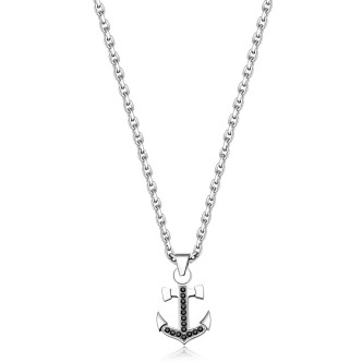 1 - Brosway man necklace BVY06 316L steel Voyage collection