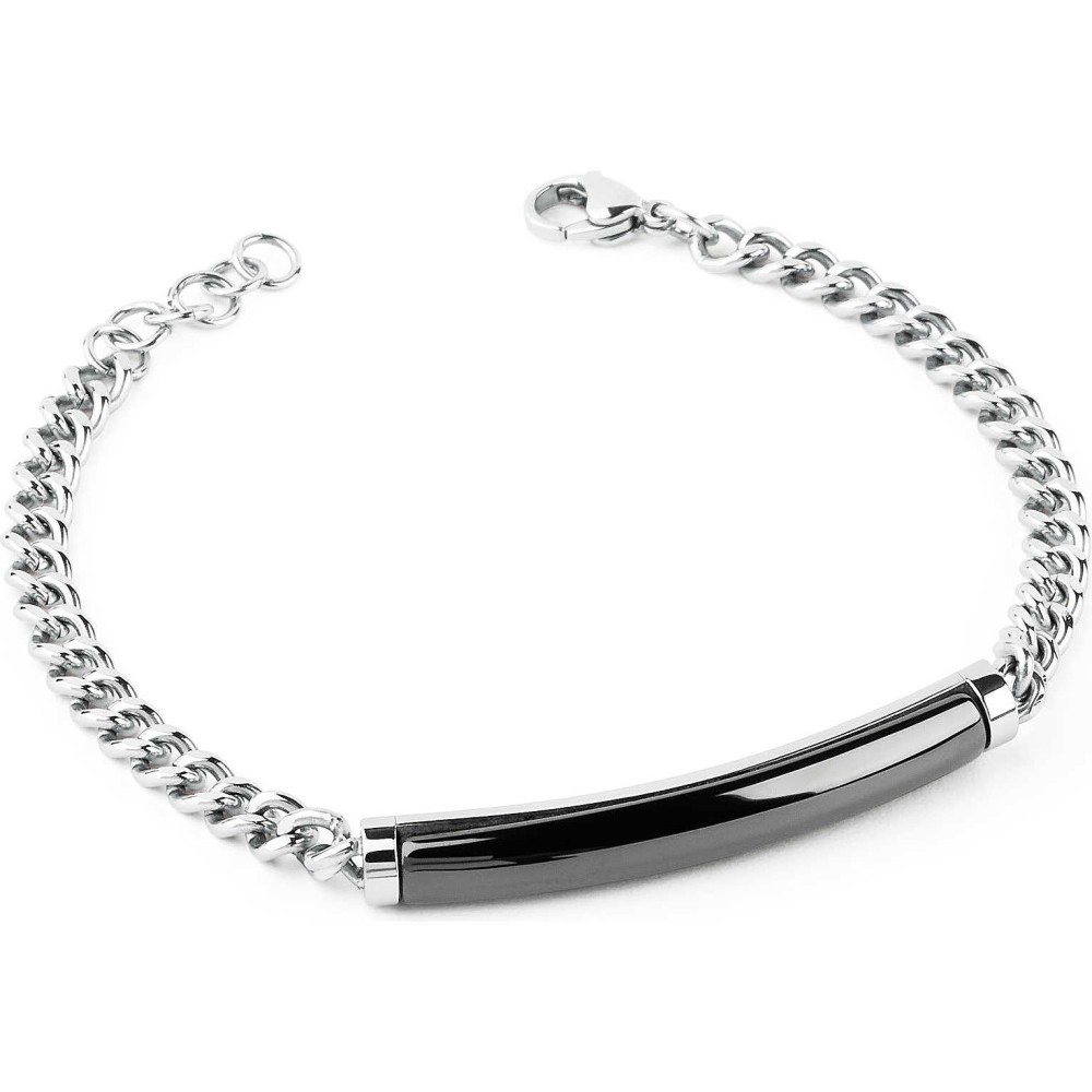 1 - Brosway bracelet BLN03 316L steel and ceramic Lounge collection