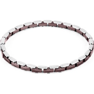 1 - Bracciale Brosway BEG07 acciaio 316L e ceramica collezione Elegance