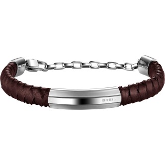 1 - Breil bracelet TJ1761 man leather Thorn collection