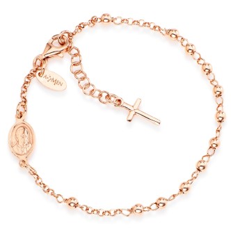 1 - Bracciale Amen Rosario BROR4 Argento 925