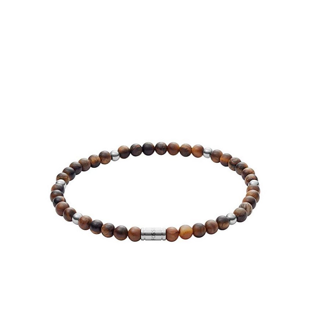 1 - Fossil Bracelet JF02939040 with Tiger Eye stone Motifs collection