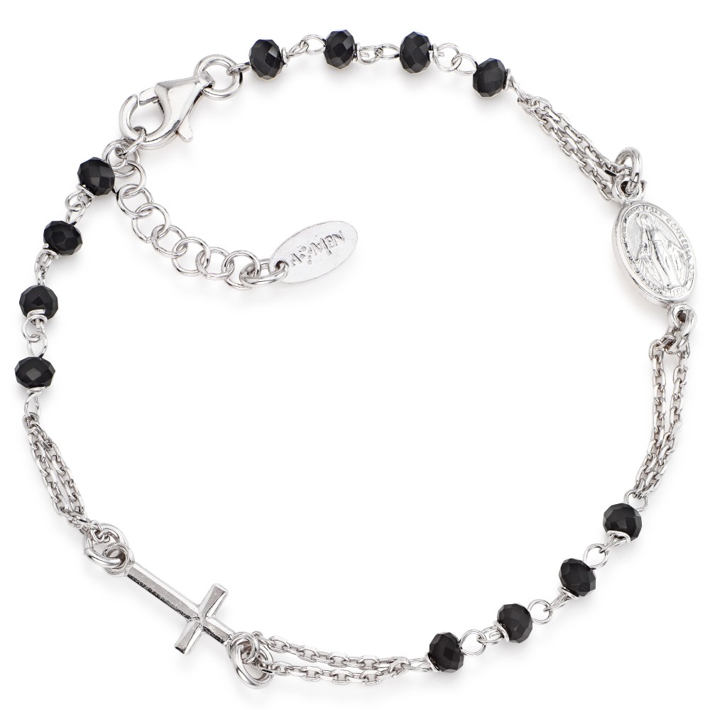 1 - Bracciale Amen Rosario BROBN3 Argento 925