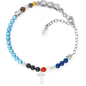 1 - Bracciale Amen Rosario BRVIGE Argento 925 Vita Christi