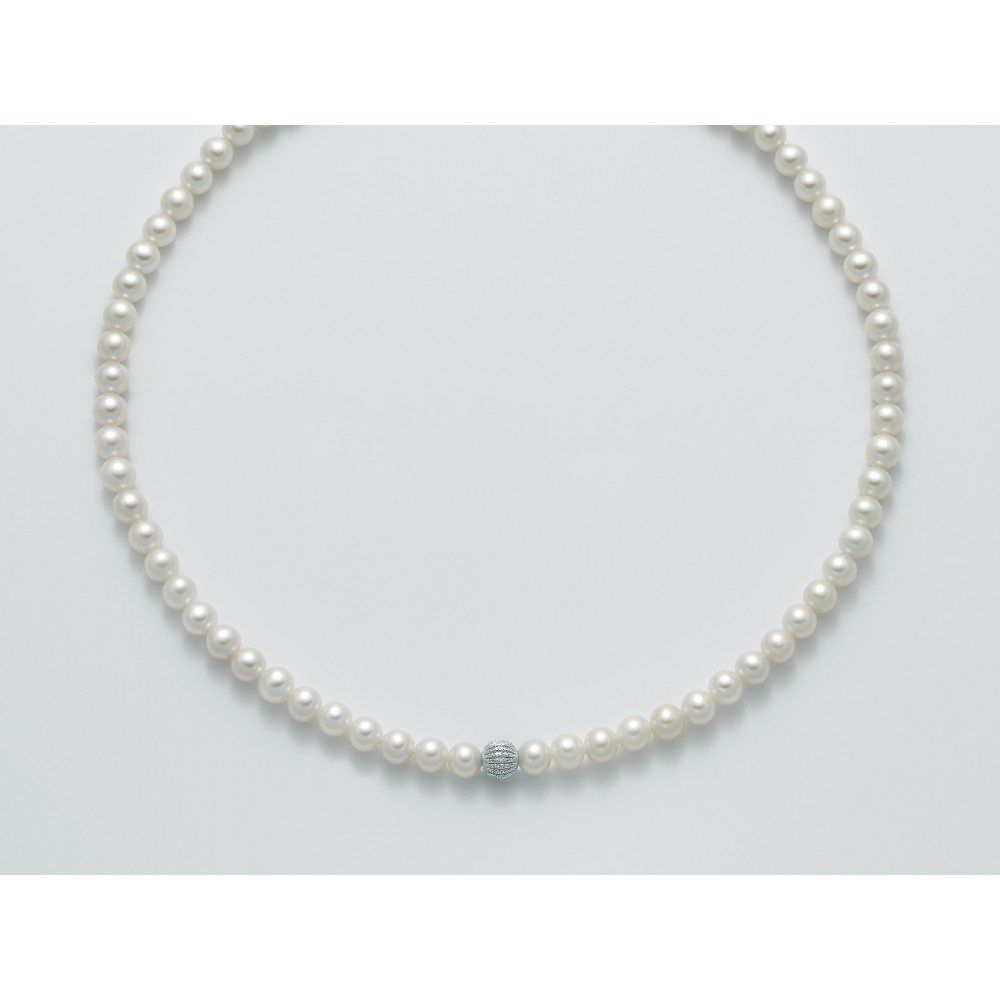 1 - Miluna PCL5300 Gold 750/1000 necklace with MR Special pearls 5.5 - 6