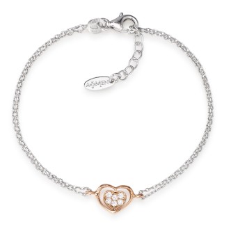 1 - Bracciale Amen BR2HBR Argento 925 collezione Amore