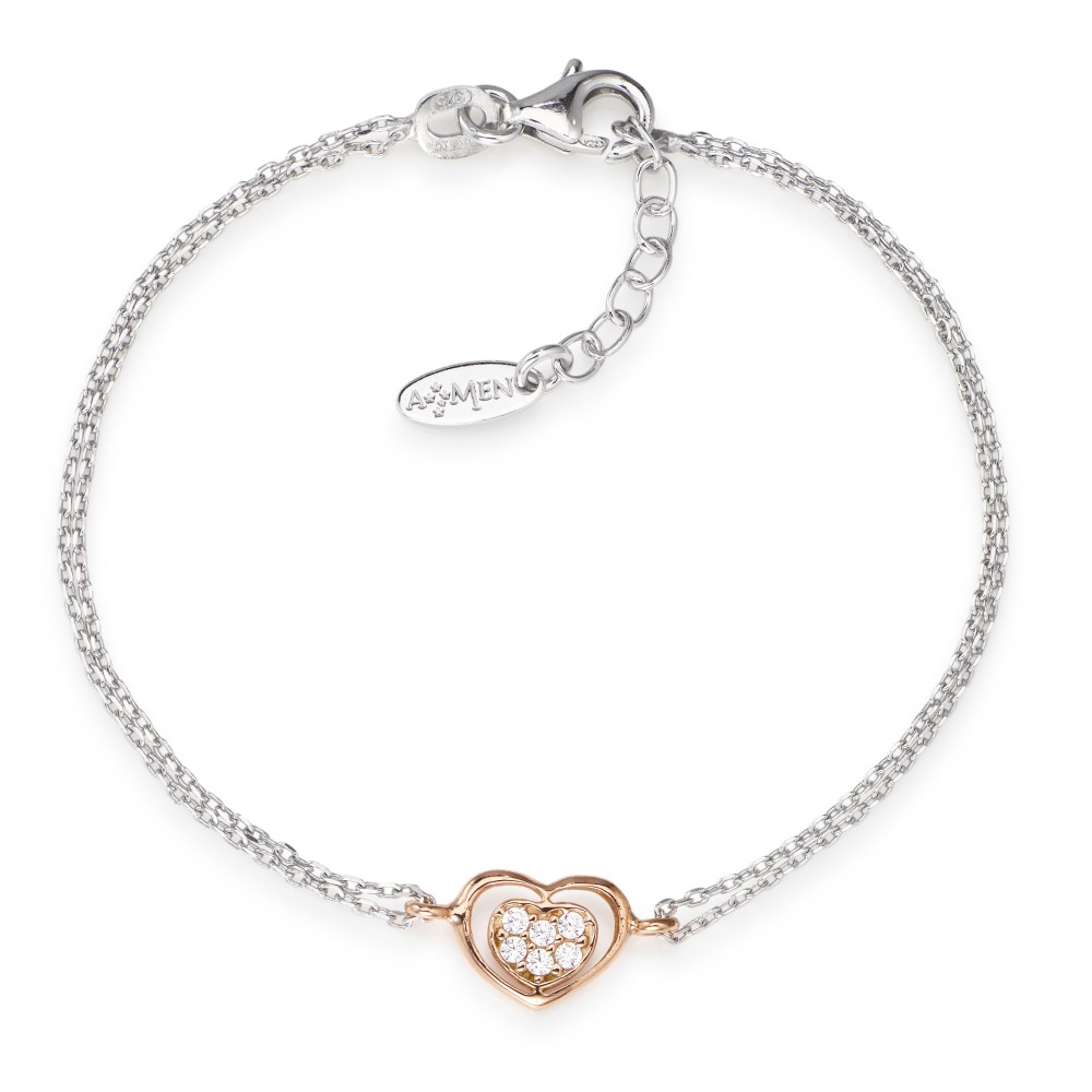 1 - Amen Bracelet BR2HBR 925 Silver Love collection