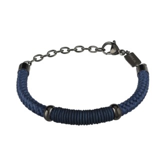 1 - Bracciale Breil TJ2783 corda nera collezione Bolt