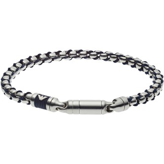 1 - Bracciale Emporio Armani EGS2604040 uomo acciaio