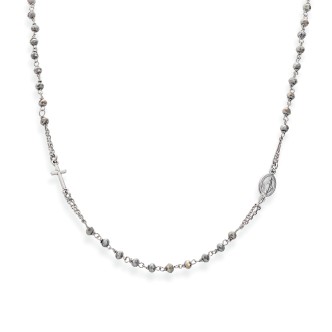 1 - Necklace Amen CROBF3 Silver 925 Rosario collection