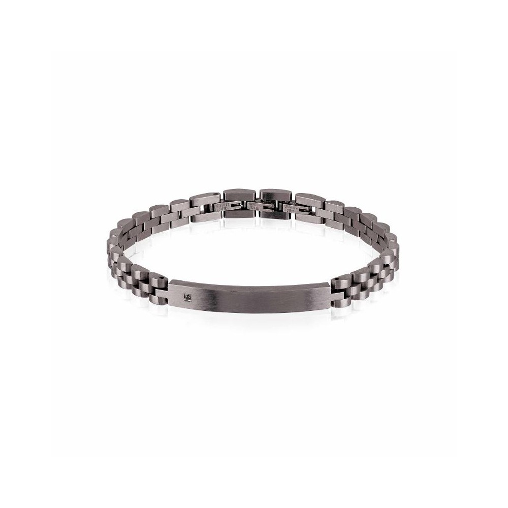 1 - Bracciale Breil TJ2400 acciaio collezione Black Diamond