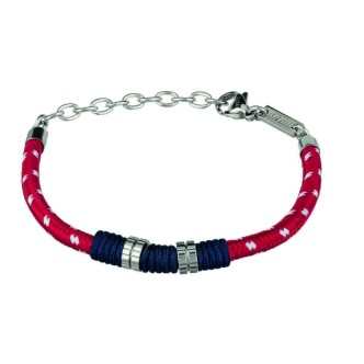 1 - Breil bracelet TJ2785 red rope Bolt collection