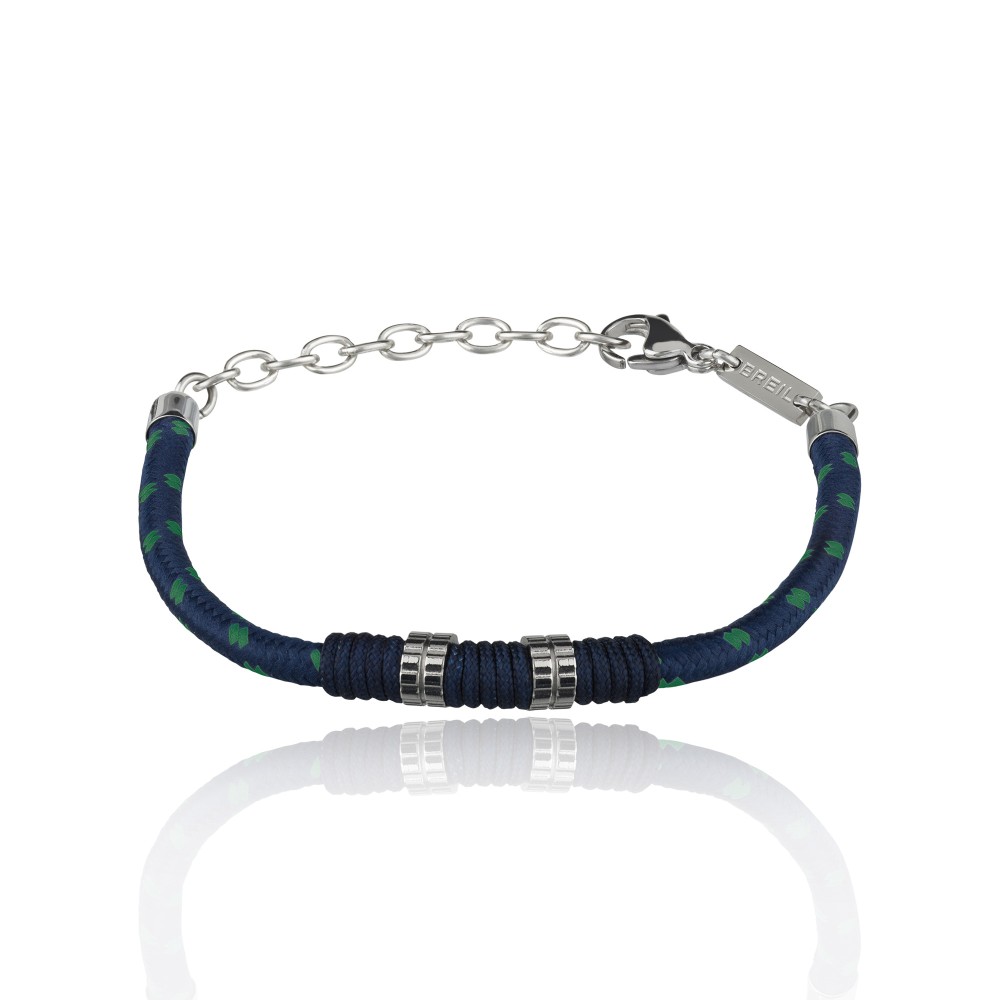 1 - Breil bracelet TJ2786 blue rope Bolt collection