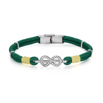 1 - Bracciale Luca Barra BA1007 corda ed acciaio