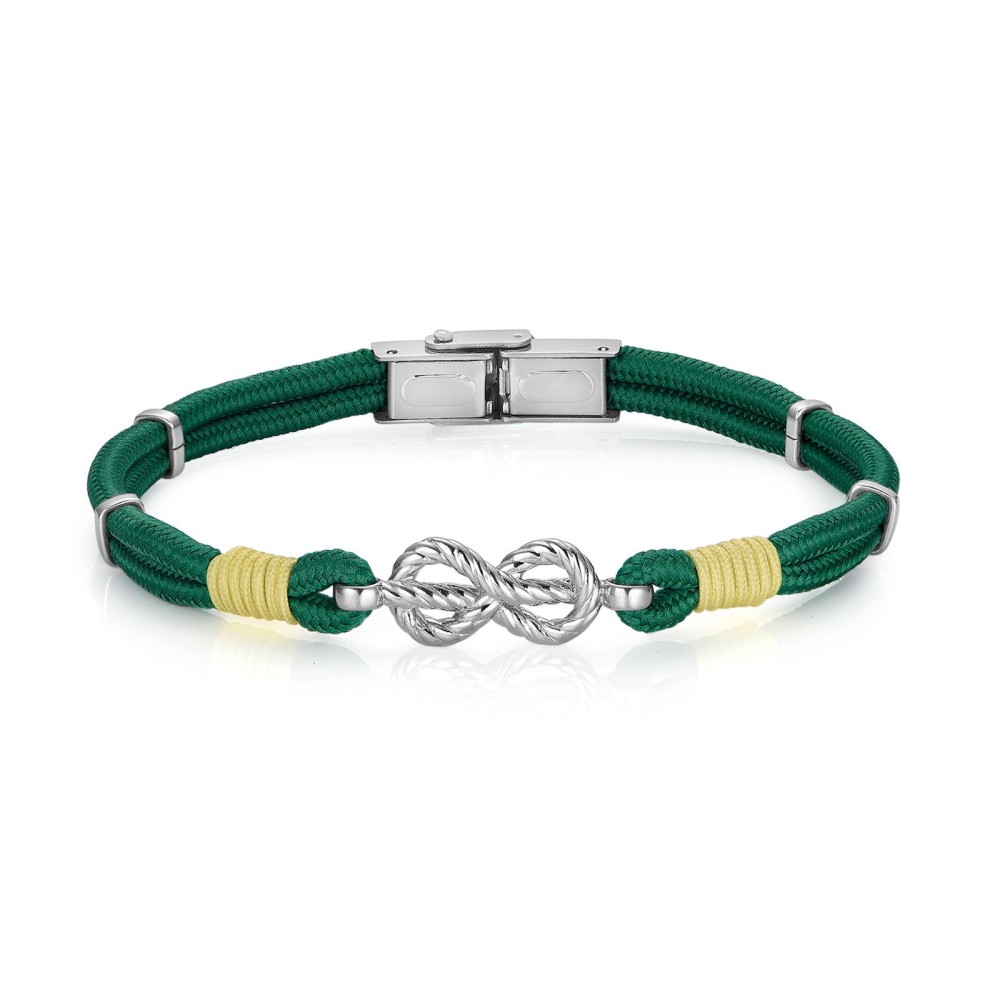 1 - Luca Barra BA1007 bracelet rope and steel