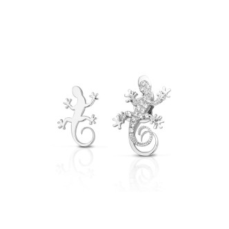 1 - Earrings Roberto Giannotti GEA105 Silver Geco collection