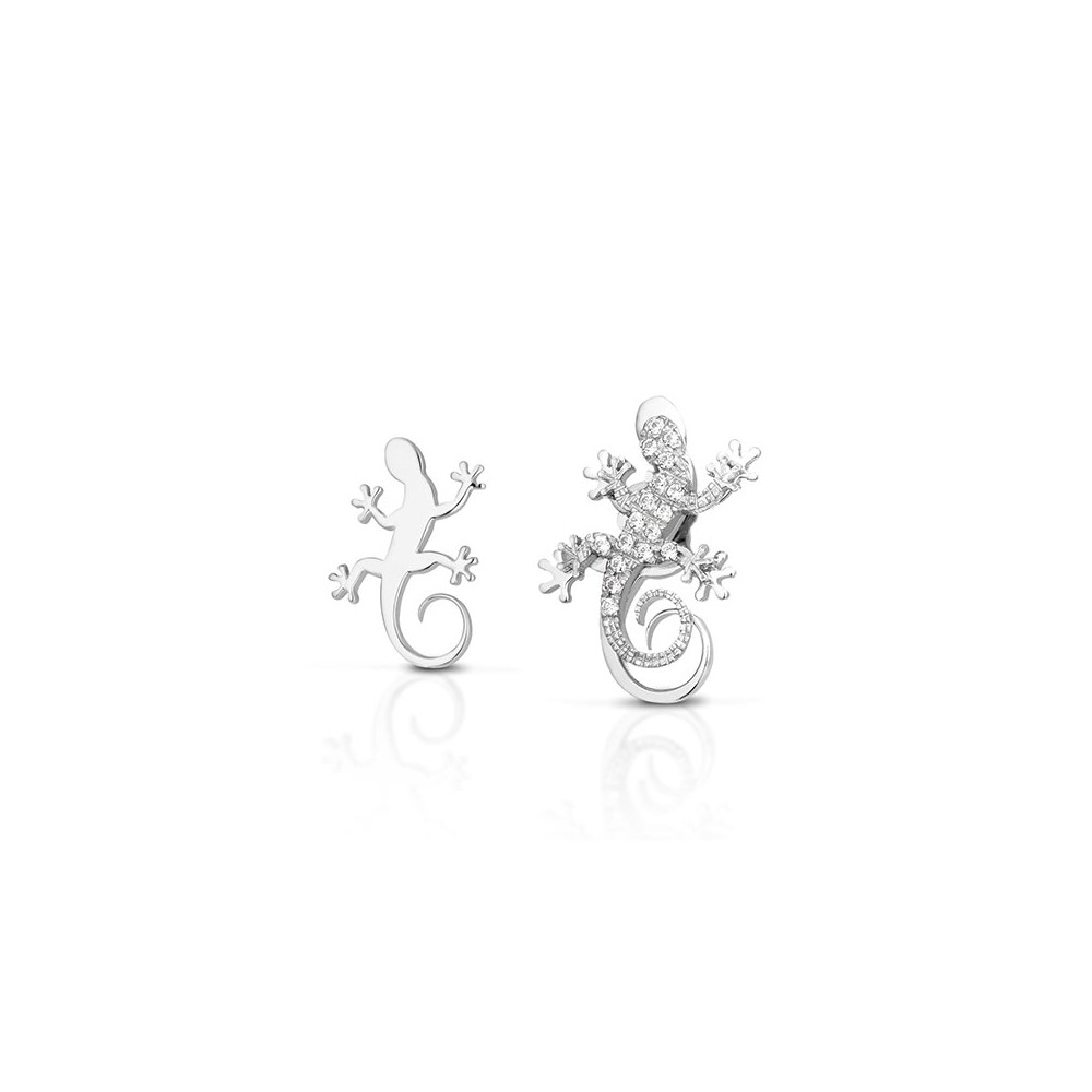 1 - Earrings Roberto Giannotti GEA105 Silver Geco collection