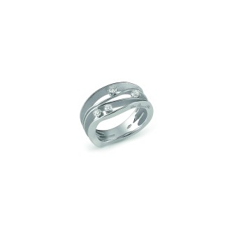 1 - Annamaria Cammilli Ring GAN0778W White Gold with diamonds Dune collection