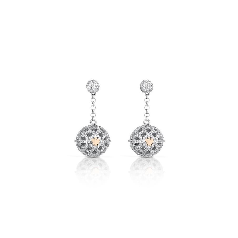 1 - Roberto Giannotti SFA105 Earrings Silver Chiama Angeli collection