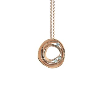 1 - Annamaria Cammilli Pendant GPE0776J 18 Kt Gold with Dune Collection Diamonds