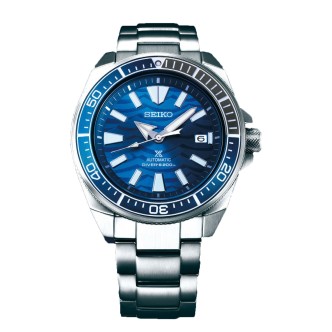 1 - Orologio Seiko uomo Prospex automatico Save The Ocean Samurai fondo blu SRPD23K1