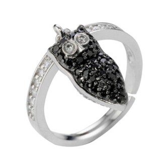 1 - Roberto Giannotti Ring GFA120N-11-13 Silver Misteri della Notte collection