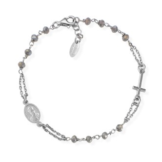 1 - Bracciale Amen BROBF3 Argento 925 collezione Rosari