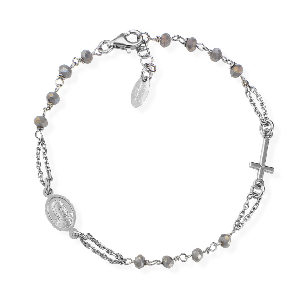 1 - Bracciale Amen BROBF3 Argento 925 collezione Rosari