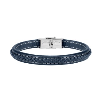 1 - Bracciale Sector SZV40 pelle ed acciaio collezione Bandy