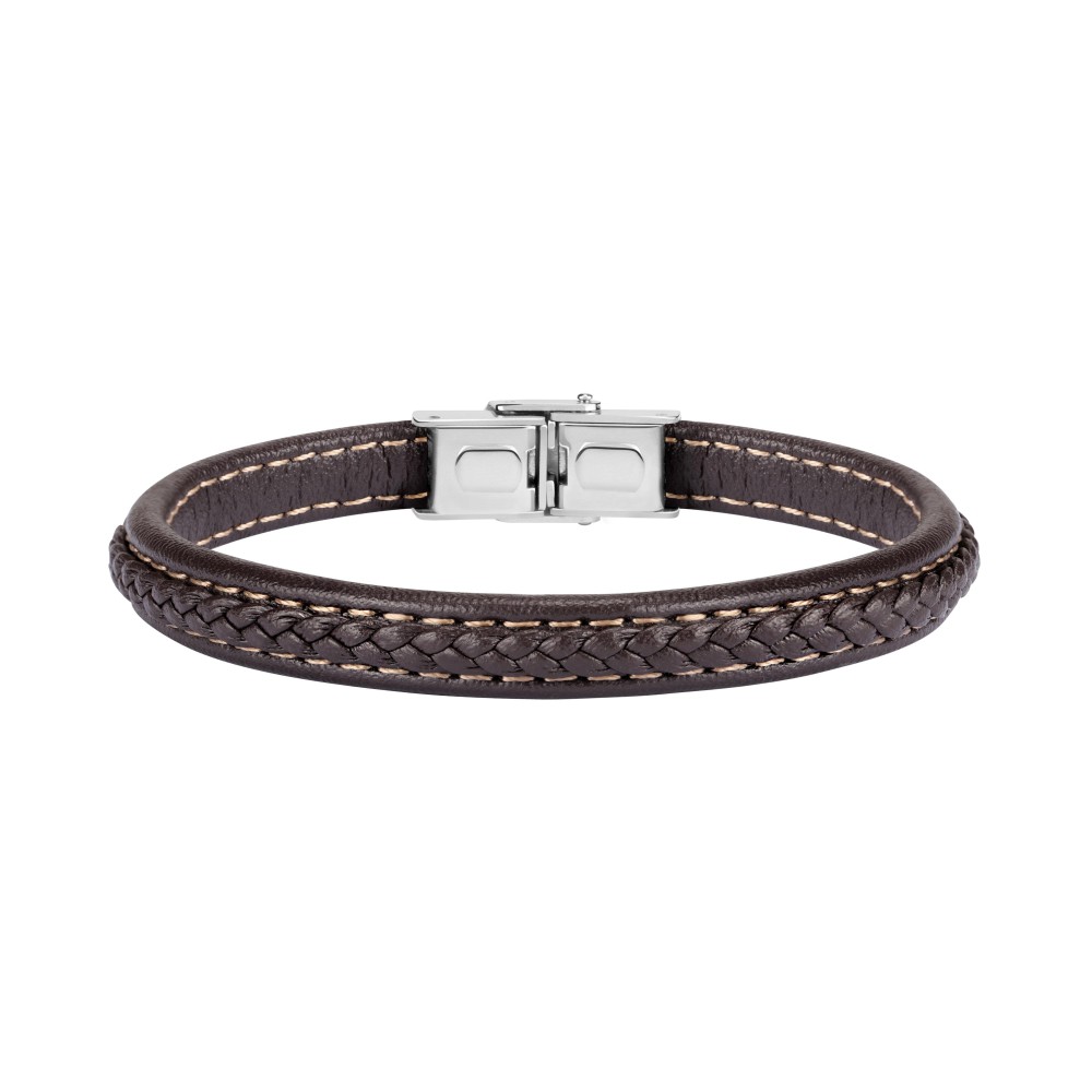 1 - Sector bracelet SZV41 leather and steel Bandy collection