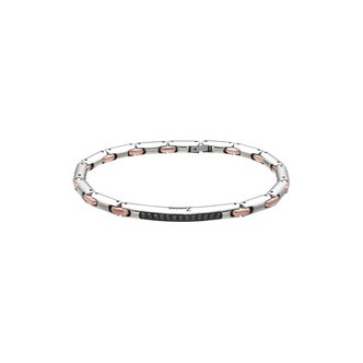 1 - Bracciale Zancan uomo EHB073 Acciaio 316L collezione Hi Teck