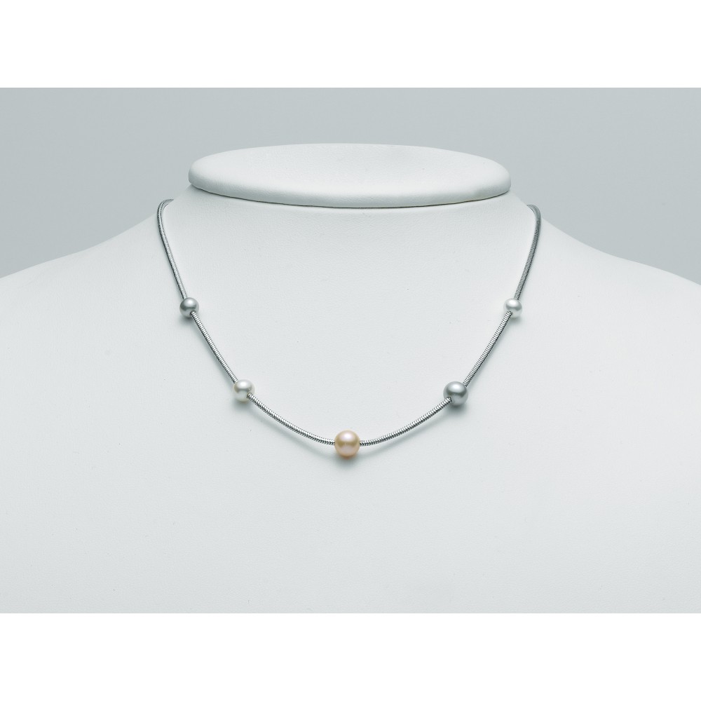 1 - Miluna necklace PCL5624 925/1000 silver with pearls L'Argento collection by Miss Italia