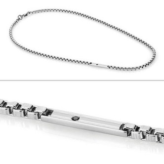 1 - Nomination necklace for men 024326/007 steel Montecarlo collection