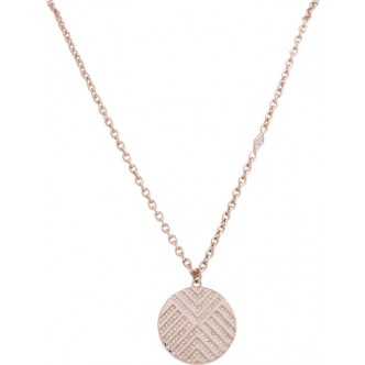 1 - Fossil woman necklace JF027477911 steel Glitz collection