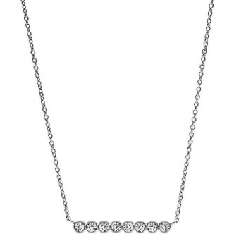 1 - Fossil woman necklace JF02589040 steel Glitz collection