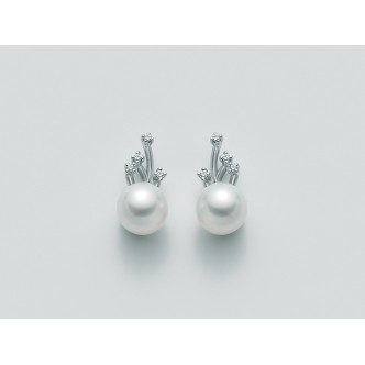 1 - Miluna PER1014 earrings with pearls and diamonds