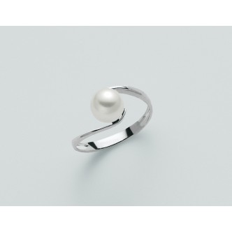 1 - Miluna ring PLI323-B Gold 750/1000 with pearl