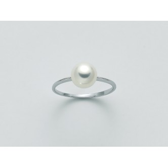 1 - Miluna ring PLI1591 Gold 750/1000 with pearl