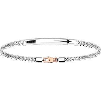 1 - Men's Zancan EB684BR bracelet in Gold and Diamonds