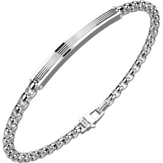 1 - Bracciale Zancan EHB182 uomo in Argento 925 collezione Hi Teck