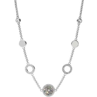 1 - Collana Fossil JF02312040 acciaio 316L collezione Vintage Glitz