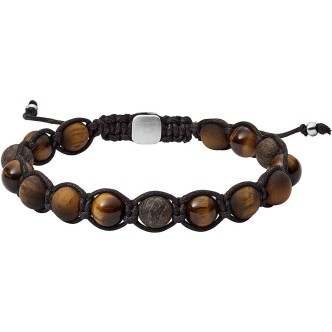 1 - Fossil man bracelet JF03110040 Vintage Casual collection