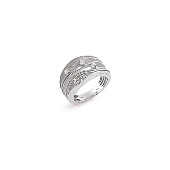 1 - Annamaria Cammilli Ring GAN0914W White Gold with diamonds Dune collection